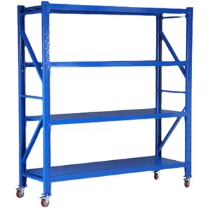 Mesa de Trabajo de Acero Personalizada de 5 Niveles, Banco de Trabajo de Alta Calidad con Ruedas, Estante de Almacenamiento de Resistencia Media, Protección Contra la Corrosión - Product Image 3