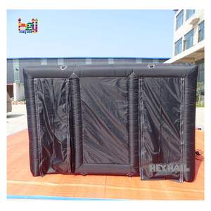 Laberinto inflable de casa embrujada personalizado para Halloween con carrera de obstáculos y Laser Tag Arena PVC portátil con techo y kits de reparación - Product Image 5