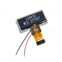 Modul LCD LCM 12832 Layar Dot-Matrix 2 Inci Layar Monokrom Peralatan Kontrol Industri Panel Dot-Matrix Grafis Kecil