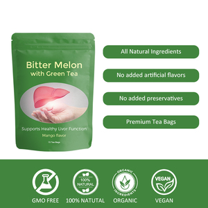 Thé détoxifiant pour le foie à base <span class=keywords><strong>de</strong></span> melon amer, soutien naturel personnalisé pour la santé et la fonction hépatique - Product Image 5