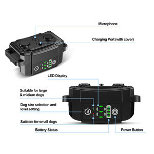 Collier de dressage innovant anti-aboiement pour chien 1-6 niveaux d'intensité réglable sans choc Contrôle facile à utiliser - Product Image 3