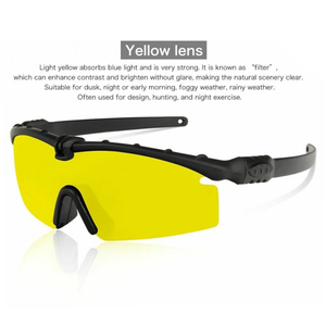 <span class=keywords><strong>Lunettes</strong></span> de tir de chasse tactique avec 4 lentilles interchangeables Protection des yeux à fort impact - Product Image 4