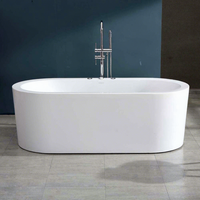 Baignoire de massage à remous en acrylique fonctionnelle, vente directe d'usine Gurgle, baignoire de massage classique autoportante