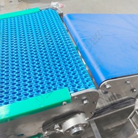 Convoyeur à chaîne à mailles modulaire LWT pour la production de lait concentré en conserve, de chips en sachet, de pretzels en boîte et de soupes en barquette