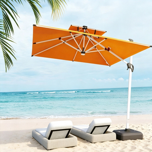 Parasol cantilever moderne, pliable, portable, imperméable 3M, avec <span class=keywords><strong>toile</strong></span> pare-soleil - Product Image 2