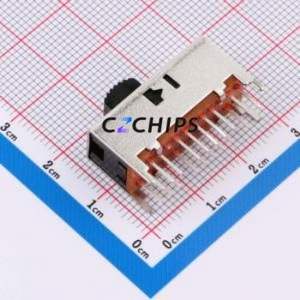 SS-44D04-G 4 Slide Switch Through hole Component (THT) Switch 4-Pole Four Throw Rectangle Pin Header PC Pin Through Hole - Product Image 2