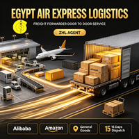 Transitaire Alibaba Amazon Égypte, service d'expédition porte-à-porte par air+express, agent ZHL pour marchandises générales, délai de expédition de 15 jours