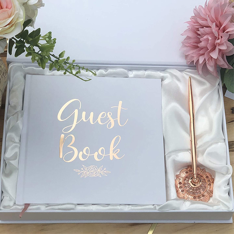 Индивидуальная Роскошная мягкая Свадебная Гостевая книга в форме сердца для свадьбы Прямая поставка