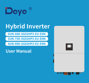 Inversor de Almacenamiento de Energía de Alta Capacidad 80KW Deye SUN-80K-SG02HP3-EU, Compatible con Baterías HV, Inversor Solar, Stock en Europa - Product Image 1