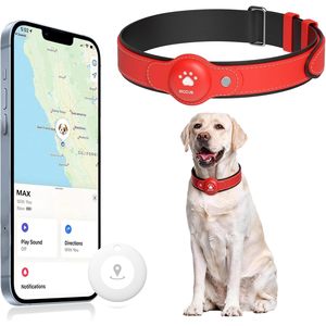 GPS Tracker for <b>Dogs</b> 2 in 1 Smart Pet <b>Collar</b> Bluetooth Real Time Tracking Waterproof Nylon <b>Collar</b> for <b>Small</b> Medium Large Breeds - Product Image 1