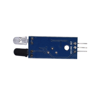 Modul Sensor Penghindaran Rintangan Inframerah IR untuk Diy Robot Mobil Pintar Reflektif Fotolistrik 3PIN 3.3-5V Pemasangan DIP