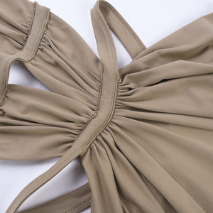 Nuovo <span class=keywords><strong>Abito</strong></span> <span class=keywords><strong>Lungo</strong></span> Estivo da Donna Elegante e <span class=keywords><strong>Sexy</strong></span> Senza Maniche con Cut-Out, Stile Irregolare per Feste e Occasioni Casual - Product Image 5