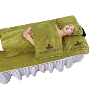 सौंदर्य सैलून तौलिया सेट त्वचा प्रबंधन सौंदर्य स्नान तौलिया लपेटें सिर बिस्तर तौलिया पांच-टुकड़ा सेट