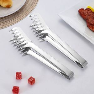 Pince de cuisine en acier inoxydable de haute qualité pour servir les spaghettis, les pâtes et les nouilles – Outil métallique premium - Product Image 5