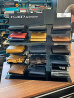 Trustloops Custom Heavy Duty Metal Black Modern Wallet Display Stand Desain Multi-Tier yang Dapat Disesuaikan untuk Penggunaan Promosi Ritel
