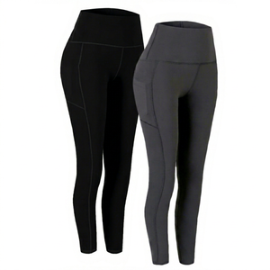 High Waist Women Leggings Full Length Solid Color Stretch Breathable Quick Dry <b>Tummy</b> <b>Control</b> Sporty Yoga Pants Keep Warm All - Product Image 2