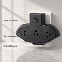 Multiprise industrielle standard américaine en gros d'usine avec 3 prises CA, 2 ports USB et 1 port Type-C pour les États-Unis et le Canada