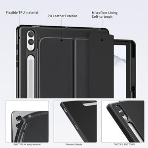Custodia per Samsung <span class=keywords><strong>Galaxy</strong></span> <span class=keywords><strong>Tab</strong></span> <span class=keywords><strong>S8</strong></span> <span class=keywords><strong>Plus</strong></span> 2022/ S7 FE 2021/S7 <span class=keywords><strong>Plus</strong></span> 2020 12.4\" con Porta S Pen, Cover Protettiva Pieghevole a Tre Ante per Tablet - Product Image 3