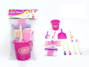 Ensemble de nettoyage pour enfants <span class=keywords><strong>chariot</strong></span> à jouets avec mini panneau de bureau <span class=keywords><strong>balai</strong></span> en plastique balayage jeu de rôle éducatif amusant pour les enfants - Product Image 5