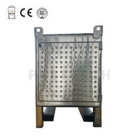 330 gallons en acier inoxydable 304 réservoir d'eau carré portable capacité 1000L pour stocker l'eau autres liquides équipement de fermentation