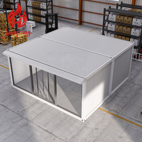Casa Prefabricada Modular de Lujo Personalizada para Tienda o Restaurante, Casa Ensamblada Prefabricada con Ventanas de Vidrio, Casa Contenedor