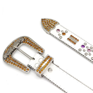 Cinturones Personalizables de Diseñador para Hombre con Incrustaciones de Pedrería y Diamantes, Marca BB <span class=keywords><strong>Simon</strong></span>, Estilo Vaquero Renacentista de Moda - Product Image 3