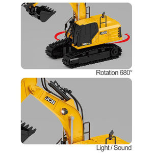 <span class=keywords><strong>JCB</strong></span> License 3 en 1, <span class=keywords><strong>jouet</strong></span> excavatrice télécommandée avec godet en métal, jouets excavatrice télécommandés, véhicules de construction, cadeau de Noël pour garçon - Product Image 3