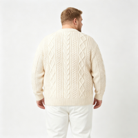 Pulls personnalisés pour hommes, streetwear unisexe, tricot d'automne et d'hiver, OEM ODM, pull à col rond texturé en tricot torsadé à manches longues
