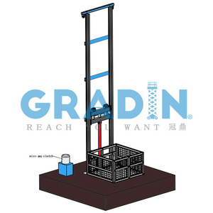 <span class=keywords><strong>Mini</strong></span> elevador de carga eléctrico montado en la pared Mesa elevadora de mercancías pequeñas para fábrica de almacén - Product Image 3