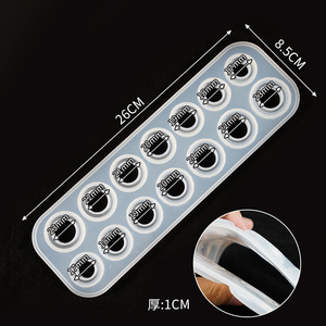 Moule en résine de silicone de différentes tailles assorties durables et faciles à libérer pour bagues Moules à anneaux en résine époxy en <span class=keywords><strong>forme</strong></span> de cercle - Product Image 6