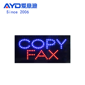 12*24 "alto brillo Led copia FAX máquina tienda interior signo colgante en publicidad negocio signo - Product Image 1