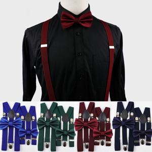 Elegantes Conjuntos de <span class=keywords><strong>Tirantes</strong></span> y Pajarita para Hombres, Mujeres, Niños, Niñas y Bebés, Ideales para Fiestas y Bodas, <span class=keywords><strong>Tirantes</strong></span> con Espalda en Y para Camisas, Pantalones y Jeans - Product Image 1