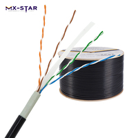 Ventes directes d'usine en plein air cat 6 utp câble blindé 4 paires 26awg cat6 cca utp câbles câble 305m prix