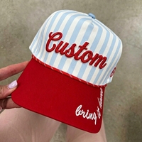 Gorra Snapback de 5 Paneles con Bordado 3D Personalizado, Diseño de Dos Tonos, Gorra de Billar, Gorras de Golf