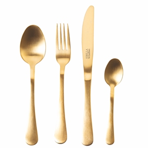 Juego de Cubiertos de Satén Dorado de 5 Piezas, 5TH AVENUE - Product Image 1