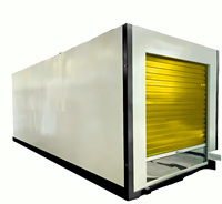 Conteneur pliable en acier, structure à 1 porte, porte à enroulement de 20 pieds, unité mobile et portable pour usage en usine, entrepôt de stockage