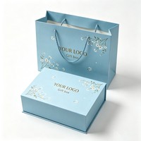 Boîte d'emballage personnalisée avec logo, boîte en papier cosmétique de luxe avec aimant, boîte cadeau pour perruque, crème pour le visage avec ruban
