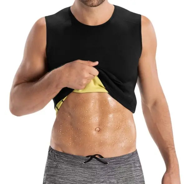 2020 Hot Sauna Sweat Tummy Fat Burner Men Slimming Shapewear Neoprene Vest Weight Loss