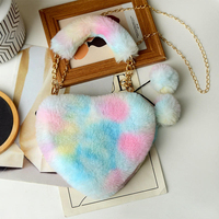 Sac de rangement en peluche pour femme, sac à bandoulière fourrure pêche pour l'automne et l'hiver, sac à main quotidien, cadeaux, sac de rangement