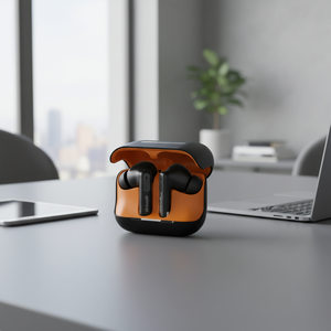 หูฟัง TWS แบบพับได้ พร้อมระบบตัดเสียงรบกวน ANC+ENC หน้าจอแสดงผลดิจิตอล กันน้ำระดับ IPX5 รองรับ Bluetooth 5.3 สำหรับ OEM - Product Image 1