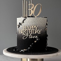 MOYI Acryl-Kuchenaufsatz für Verliebte, Paare, Geburtstag, Jahrestag, Kuchendekoration, romantische Valentinstags-Party-Kuchendekoration