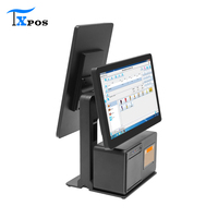 Sistema POS de 15.6 Pulgadas 1920x1080 con Pantalla Táctil, Aleación de Aluminio, Android/Windows, Impresora y Escáner Integrados