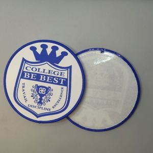 Écussons brodés personnalisés thermocollants pour vêtements et chapeaux, badges en tissu feutré tissé avec logo - Product Image 2