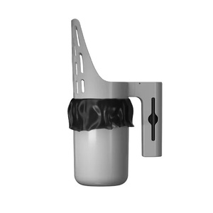 Cat Litter Scoop With <b>Built</b> <b>In</b> Trash <b>Bin</b> Grey Plastic Pet Cleaning Tool For Cat Litter Box - Product Image 4