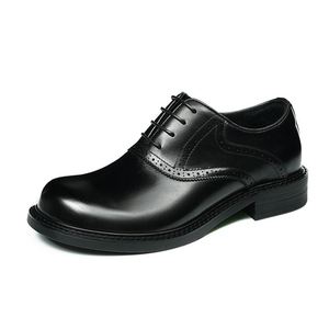 Dernier modèle de chaussures pour hommes en cuir, bout rond, faites à la main, imperméables, pour occasions formelles, mariage, automne - Product Image 2