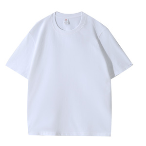 เสื้อยืดคอกลมแขนสั้นผ้าฝ้ายแท้ 220 กรัม สีพื้น สำหรับวัยรุ่น ไซส์ SMLXLXXLXXXLXXXXL5XL - Product Image 1