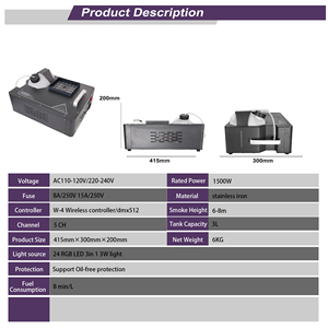Luces Láser <span class=keywords><strong>de</strong></span> 1500W DMX512 RGB 24LED, Efecto <span class=keywords><strong>de</strong></span> <span class=keywords><strong>Luz</strong></span> <span class=keywords><strong>de</strong></span> Escenario, Control Remoto, Pulverizador Vertical, Chispero para Escenario, Discoteca, Conciertos, Bares - Product Image 6