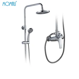 Fournisseur de robinets mommali robinet de douche chromé de haute qualité robinet de salle de bains ensemble de douche mural avec robinet de bain mélangeur