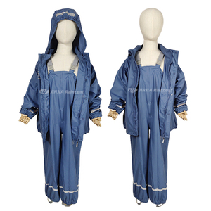 BSCI Manteau <span class=keywords><strong>de</strong></span> <span class=keywords><strong>pluie</strong></span> personnalisé en PU recyclé pour bébés, garçons et filles, veste et salopette <span class=keywords><strong>pantalon</strong></span> imperméable pour enfants, ensemble <span class=keywords><strong>de</strong></span> 2 pièces <span class=keywords><strong>de</strong></span> combinaison <span class=keywords><strong>de</strong></span> <span class=keywords><strong>pluie</strong></span> <span class=keywords><strong>de</strong></span> base - Product Image 4