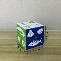 Hadiah Promosi OEM Custom Cetak UV Kubus Ajaib Mini Persegi 2x2 5cm Mainan Kubus Putar Kecepatan Tinggi